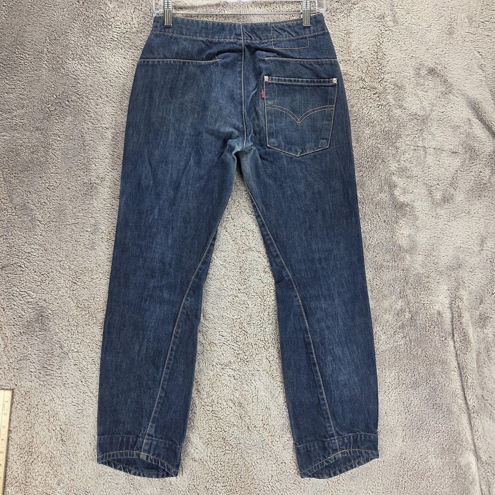 Vintage Levis Engineered Jeans Womens Blue Twisted One Pocket Zip Fly Fits 27x26